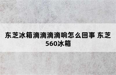 东芝冰箱滴滴滴滴响怎么回事 东芝560冰箱